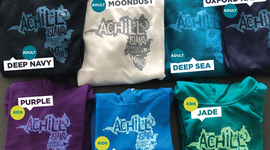 Island inspired hoodie colours