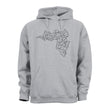 Load image into Gallery viewer, Adult Hoodie - Moondust Grey with embroidered Achill Island logo - Unisex