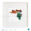 Load image into Gallery viewer, 'Achill Oil Art', Print in a white box frame