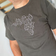 Load image into Gallery viewer, Achill Geometric Embroidered Short Sleeve T-Shirt - Light Graphite