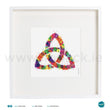 Load image into Gallery viewer, 'Celtic Knot', Art Splat Print in a white box frame