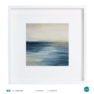 'Golden Glow', abstract seascape print - framed or unframed