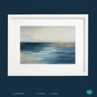 Load image into Gallery viewer, 'Golden Glow', abstract seascape print - framed or unframed