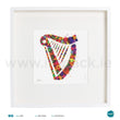 Load image into Gallery viewer, 'Harp', Art Splat Print in a white box frame