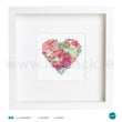 Load image into Gallery viewer, 'Heart Sherbert', Art Splat Print in a white box frame