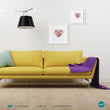 Load image into Gallery viewer, 'Heart Sherbert', Art Splat Print in a white box frame