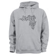 Load image into Gallery viewer, Adult Hoodie - Moondust Grey with screen printed Achill Island logo - Unisex