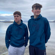 Load image into Gallery viewer, Adult Hoodie -Ink Blue with embroidered Achill Island logo - Unisex