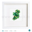 Load image into Gallery viewer, 'Ireland Green', Art Splat Print in a white box frame