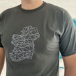 Load image into Gallery viewer, Ireland Geometric Embroidered Short Sleeve Mens T-Shirt - Light Graphite