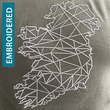 Load image into Gallery viewer, Ireland Geometric Embroidered Short Sleeve Mens T-Shirt - Light Graphite
