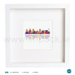 Load image into Gallery viewer, 'Liverpool Skyline', Art Splat Print in a white box frame