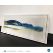 Load image into Gallery viewer, 'Seascape Oil Minaun', Panoramic Print in a 100x40cm white box frame