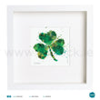 Load image into Gallery viewer, 'Shamrock Green', Art Splat Print in a white box frame