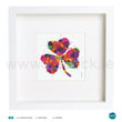 Load image into Gallery viewer, 'Shamrock Colour', Art Splat Print in a white box frame