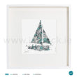 Load image into Gallery viewer, 'Yacht Grey Teal', Art Splat Print in a white box frame