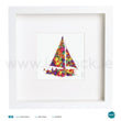 Load image into Gallery viewer, 'Yacht Colour', Art Splat Print in a white box frame