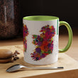 Load image into Gallery viewer, Colorful Modern Ireland Art Mug | Accent Coffee Mug
