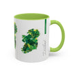 Load image into Gallery viewer, Green Modern Ireland Art Mug | Accent Coffee Mug
