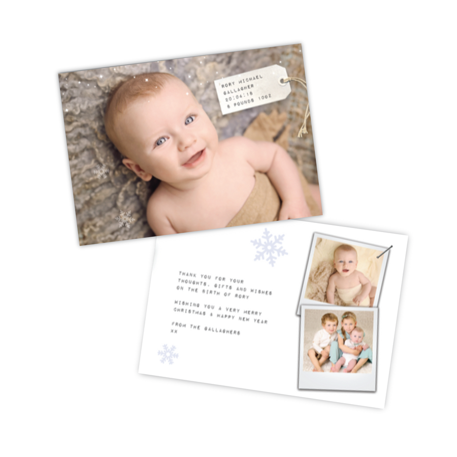Baby Card - Polaroid Postcard - 75 Cards