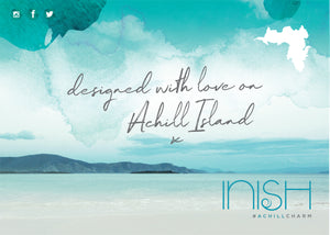 Inish 'Diamanté' Bracelet featuring Achill Island shaped Charm