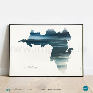 'Achill Ocean Art', Unframed - Wall art print, poster or mount