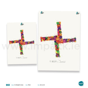 'St. Brigid's Cross', Unframed - Wall art print, poster or mount