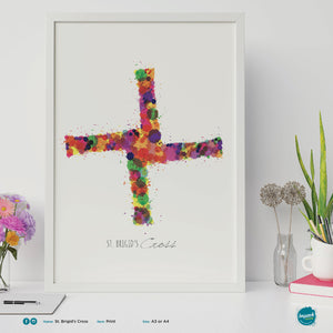 'St. Brigid's Cross', Unframed - Wall art print, poster or mount