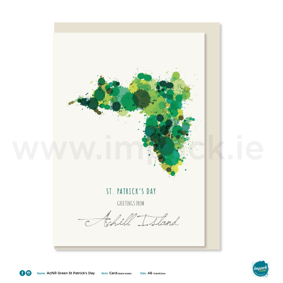 Greetings Card - "Achill Island - St. Patrick's Day"
