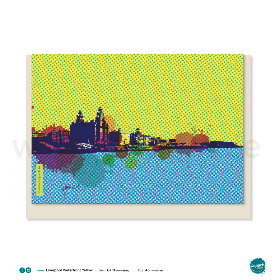 Greetings Card - Liverpool - "Waterfront Yellow"