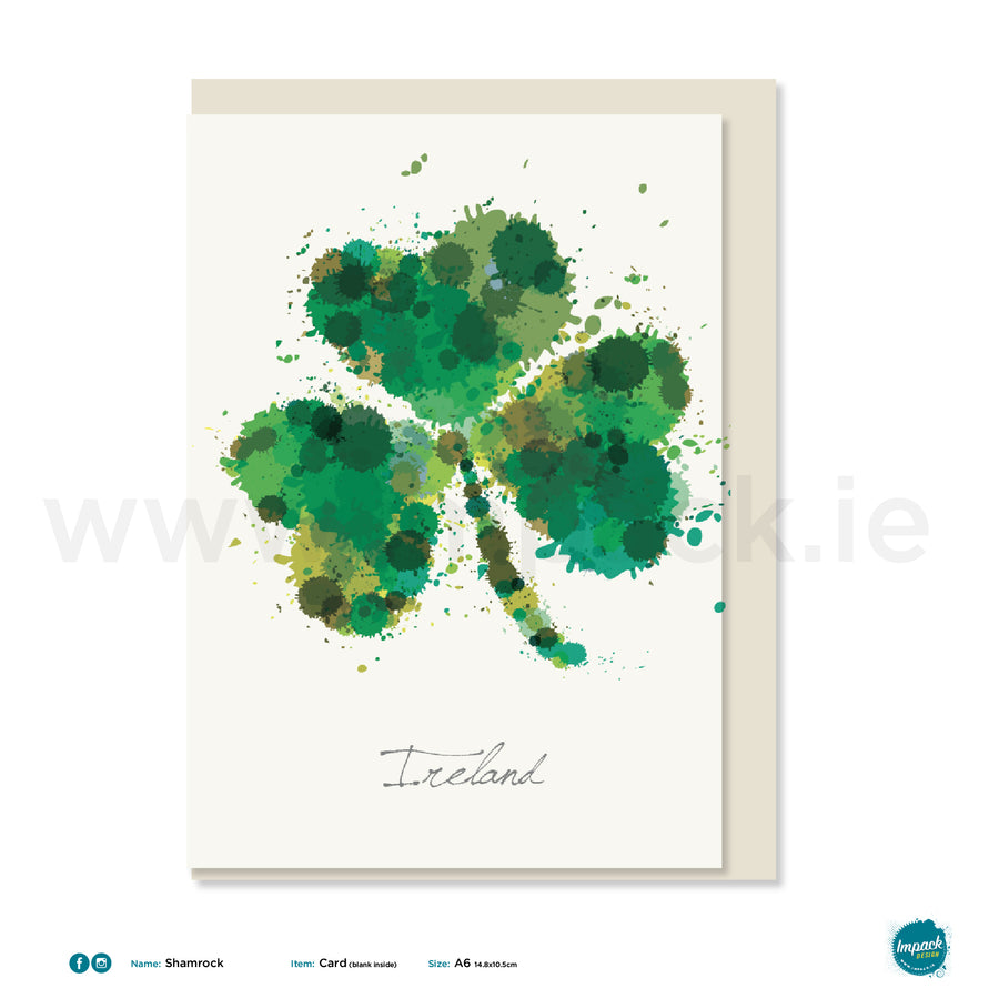 Greetings Card - "Shamrock Green"