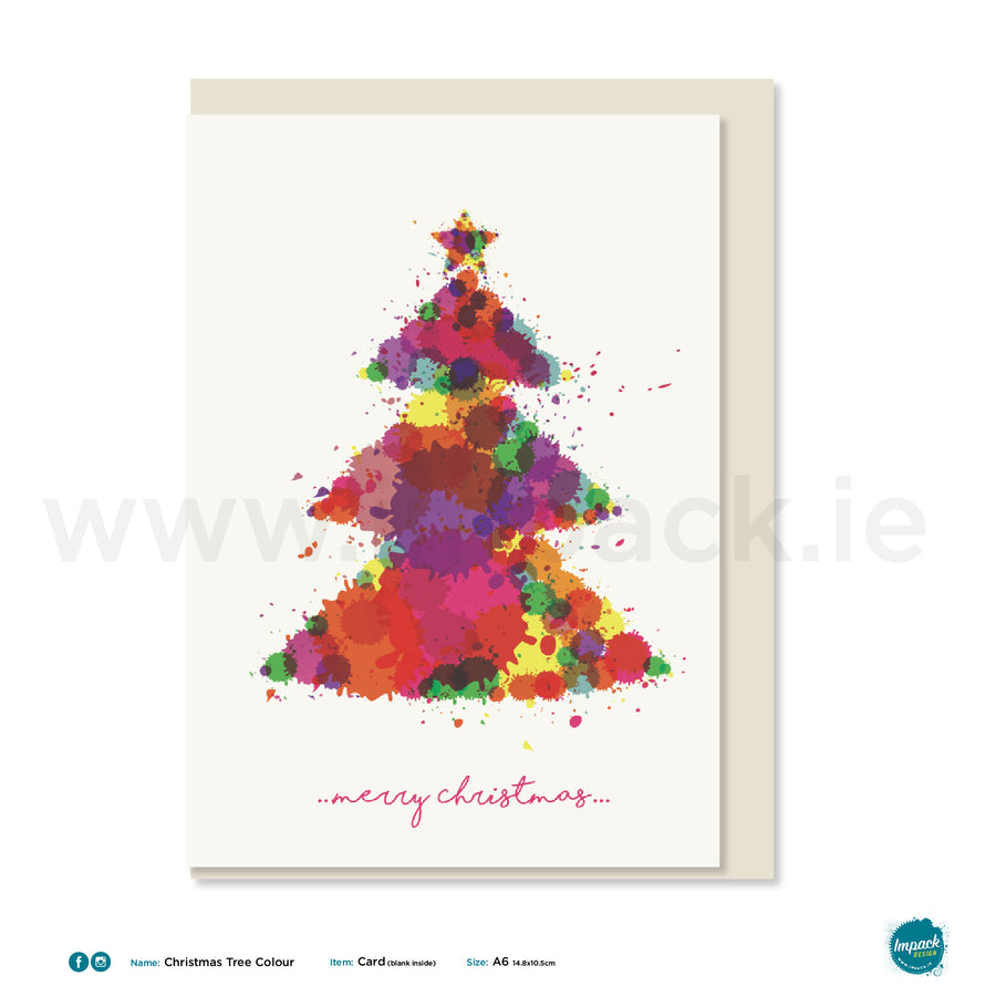 Greetings Card - "Christmas Tree Colour"