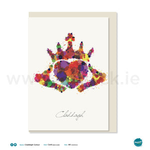 Greetings Card - "Claddagh Colour"
