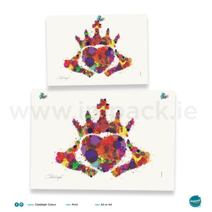 'Claddagh Colour', Unframed - Wall art print, poster or mount