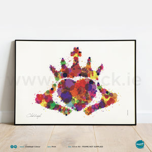 'Claddagh Colour', Unframed - Wall art print, poster or mount