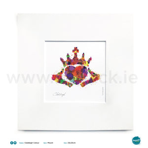 'Claddagh Colour', Unframed - Wall art print, poster or mount
