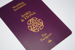 Wedding Invitation - Passport - 100 invitations