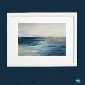 'Golden Glow', abstract seascape print - framed or unframed