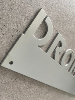 Custom metal name sign / location signage / wall art in modern seaside styling