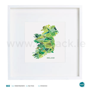 'Ireland Geometric', print - framed or unframed