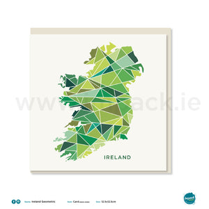 'Ireland Geometric', print - framed or unframed