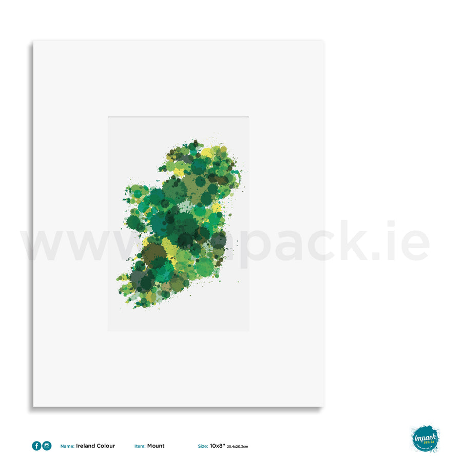 'Ireland Green', Unframed - Wall art print, poster or mount