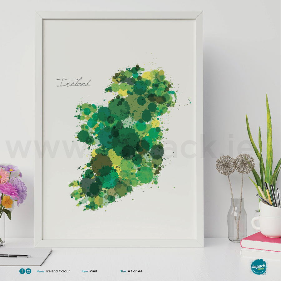 'Ireland Green', Unframed - Wall art print, poster or mount