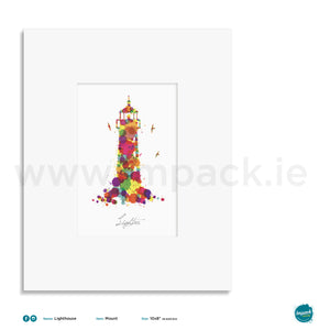 'Lighthouse', Unframed - Wall art print, poster or mount
