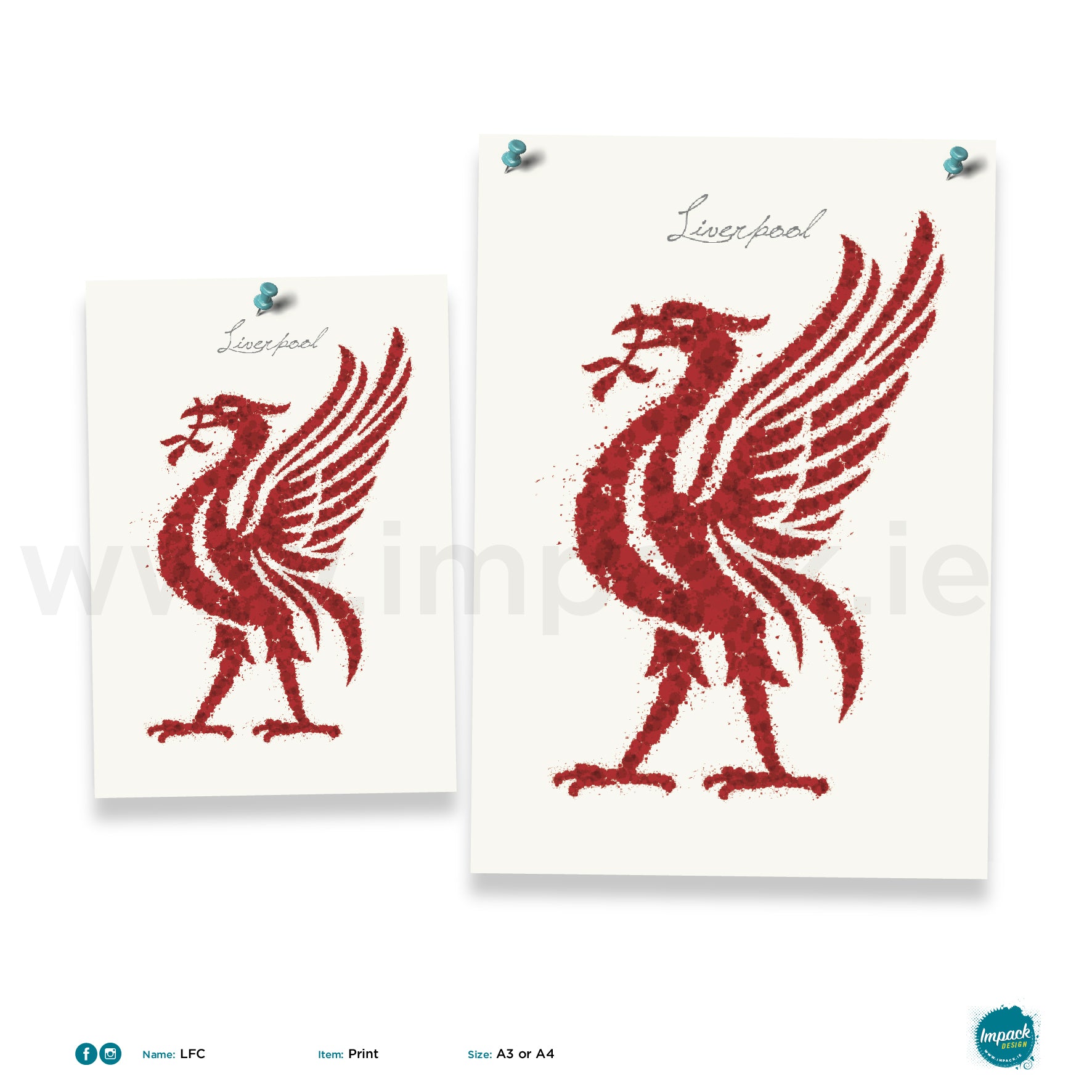 'LFC', Unframed - Wall art print, poster or mount – ImpackDesign