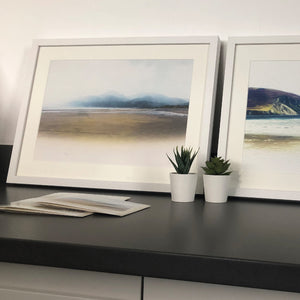 'Mountains of Mourne,' Print in a 52x42cm white box frame