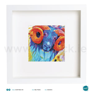 'Ram', Print in a white box frame