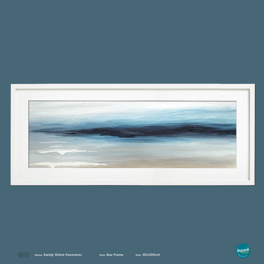 'Sandy Shore', abstract seascape print - framed or unframed