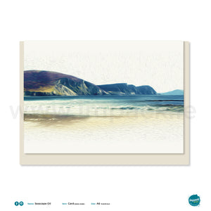 Greetings Card - 'Seascape Oil Minaun' A6