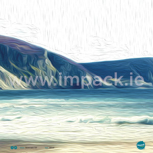 'Seascape Oil Minaun' (Rectangular), Unframed - Wall art print, poster or mount